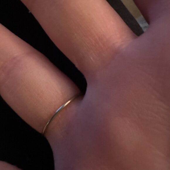 circles goldtone ring sz 7 - Picture 3 of 10